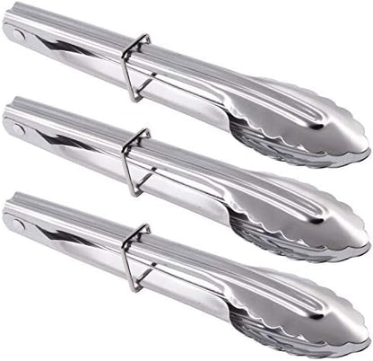 HINMAY Mini Stainless Steel Serving Tongs Small Tongs Set by HINMAY