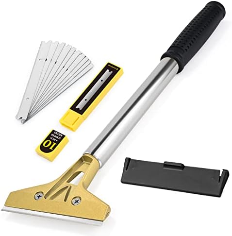EHDIS Flat Top Grill Scraper Razor BladeGlass Scraper Tool, 4 Inch Metal Blade by EHDIS