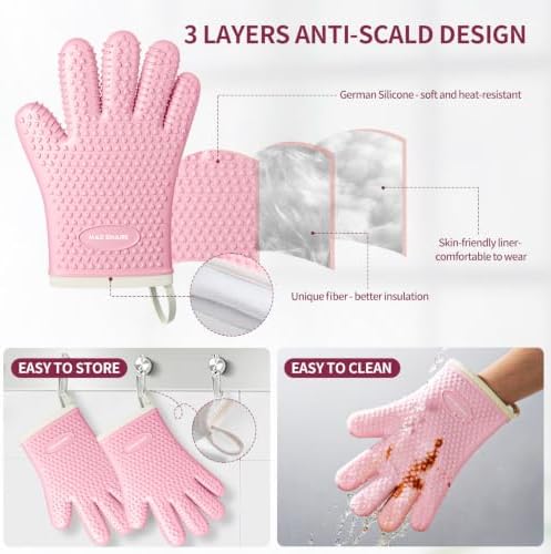 MAD SHARK Silicone Oven Mitts - Image 4