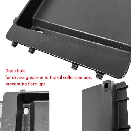 DC128 7658 Cast Iron Griddle for Weber Spirit 200, Spirit 300, Spirit II 200 - Image 4