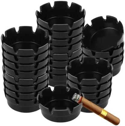 24 Pack Premium Melamine Ashtrays by Oungy