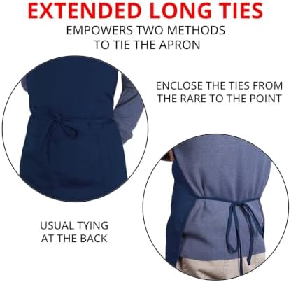 Utopia Kitchen Bib Aprons 2 Pack Adjustable - Image 6