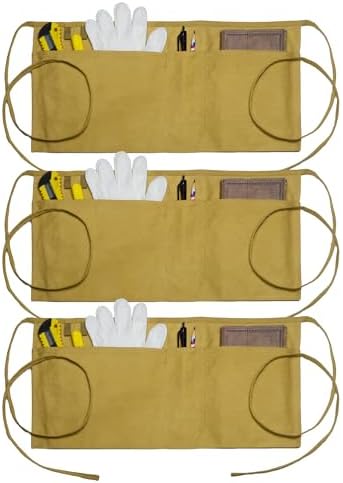 Canvas Work Waist Apron with 3 Pocket by Unknown