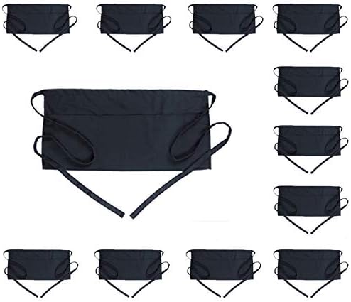 BOHARERS Waist Apron with 3 Pockets 12 Pack by BOHARERS