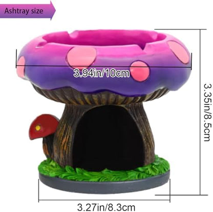 Fantastical Mushroom House Ashtrays - Image 3