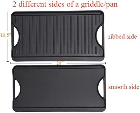 GasSaf Cast Iron Reversible Griddle - Image 3