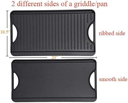 GasSaf Cast Iron Reversible Griddle - Image 3