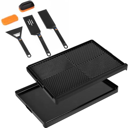 Utheer Griddle Combo Set, 23 Inch Ceramic Nonstick Cast Aluminum Griddle by Utheer
