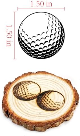 AIMOADO 1.5" Golf Ball Branding Iron, - Image 2