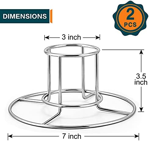 P&P CHEF 2Pcs Beer Can Chicken Holder, Butt Chicken Stand - Image 2
