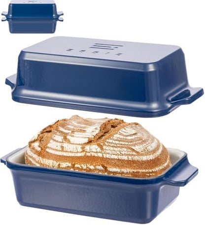 Enameled Cast Iron Dutch Oven for Bread Baking, 9×5 Dutch Oven Pot by RYEDE