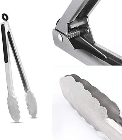 ALLTOP Metal Cooking Tongs, Stainless Steel Food Tong - Image 4