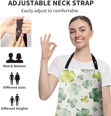 Shamrock Clover Apron St. Patrick's Day Aprons - Image 7