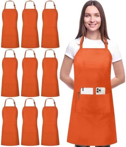 Utopia Kitchen Bib Aprons 10 Pack Adjustable by UTOPIAKITCHEN