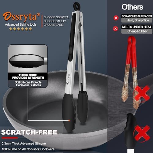 Kitchen Tongs with Silicone Tips - Image 3