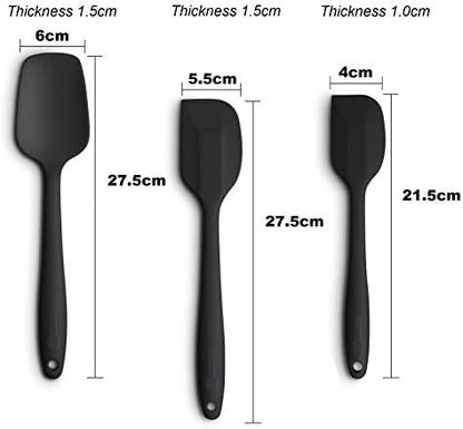 3-Piece Silicone Spatula Set, 600°F Heat Resistant - Image 2