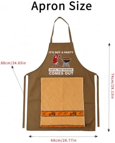 Chef's Prank Apron, Adjustable Neck Strap, Hidden Surprise Gift - Image 2