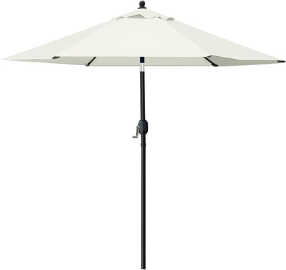 Sunnyglade 7.5' Patio Umbrella Outdoor Table Umbrella Tilt Crank Beige | Market by Sunnyglade