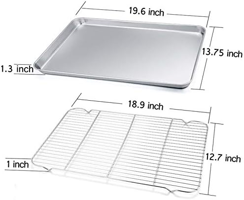TeamFar Baking Sheet with Cooling Rack Set - Image 2