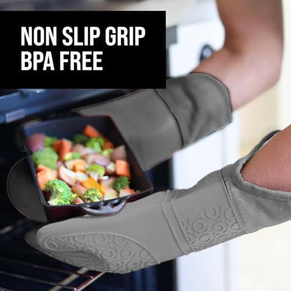 BPA-Free Soft Silicone Oven Mitts - Image 4