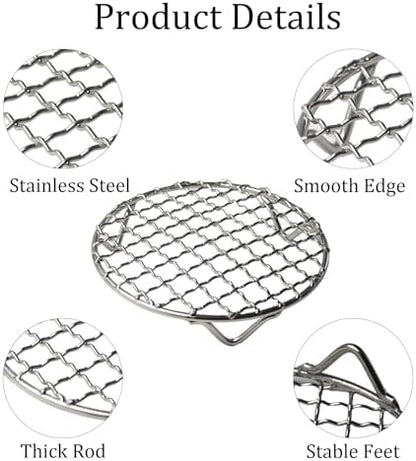 6.5 Inch Round Cooking Rack, Stainless Steel Wire Baking Rack - Image 3