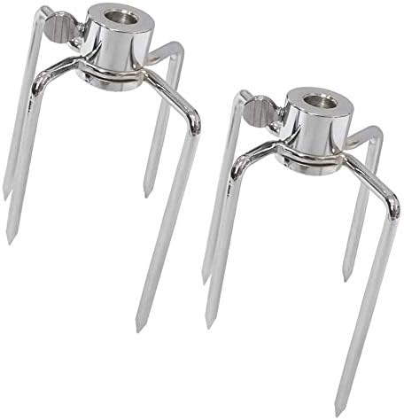 4 Pack Stainless Steel 304 Grill Rotisserie Meat Forks Set- Fits 5/16" Square - Image 2