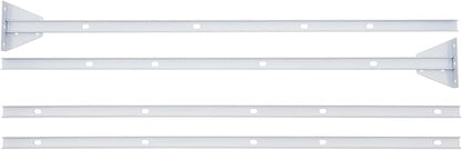 75" H×35" W Decorative Outdoor Privacy Screen with Stand, Outdoor Decor Privacy Fence Screen Metal Fence Panels, Free Standing Metal Divider for Patio Lawn Deck (White-Circle)