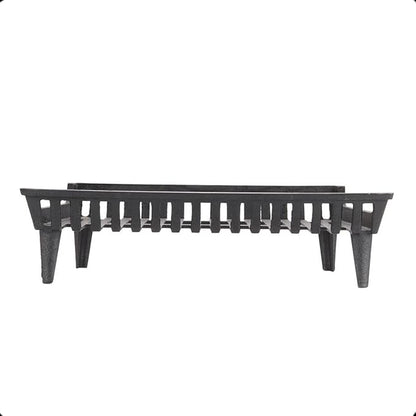 24 inch Fireplace Grate Heavy Duty, Cast Iron Fire Grate - 24" W x 15" D x 7" H