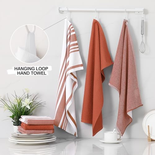 Homaxy Cotton 380 GSM Premium Kitchen Towels, 12 Pack - Image 3