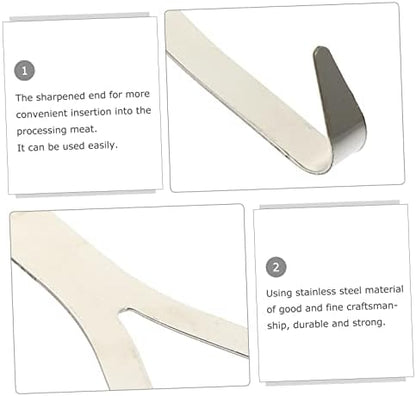TOYANDONA 8pcs Stainless Steel Meat Hooks Kitchen Hooks - Image 2