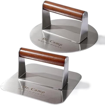 Dr.Camp 2 Pack Stainless Steel Burger Press by DrCamp