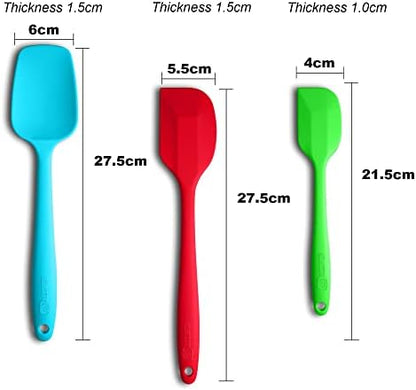 3-Piece Silicone Spatula Set, 600°F Heat Resistant - Image 2