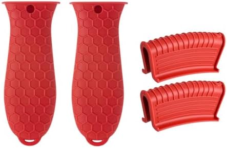 4 Pcs Non-Slip Silicone Hot Handle Holder & Assist Grips, Potholder by OYSIR