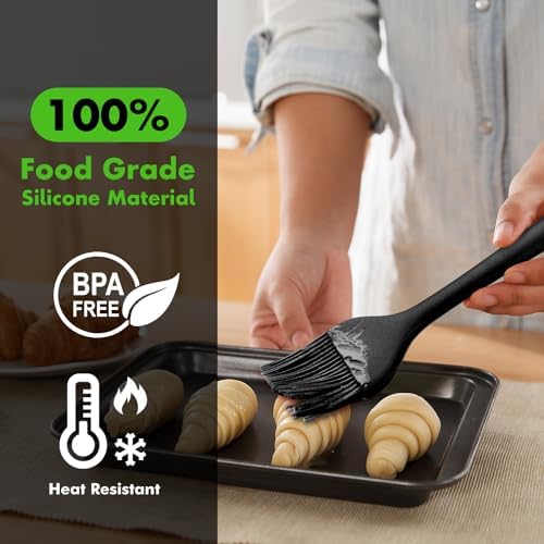 HOTEC 600℉ Heat Resistant Silicone Basting &Pastry Brushes - Image 3