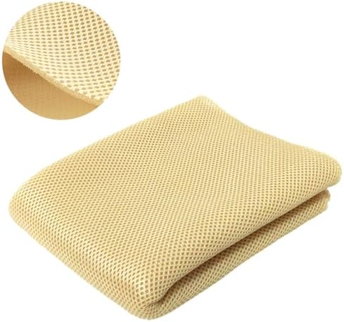 Speaker Grille Cloth Stereo Mesh Fabric Yellow, 55x40 in by WAYBER