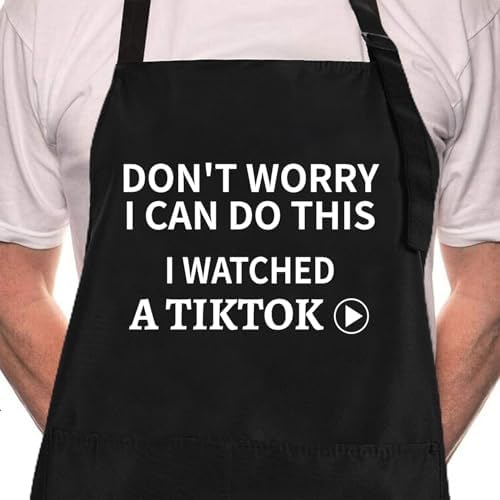 Rosoz Funny BBQ Black Chef Aprons by Rosoz