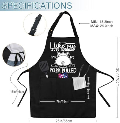 Grilling Aprons for Men, Cnavas Corss Back - Image 2