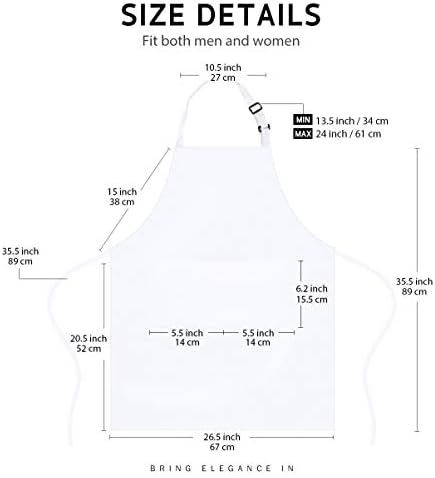 Syntus 12 Pack Apron with 2 Pockets Aprons - Image 3