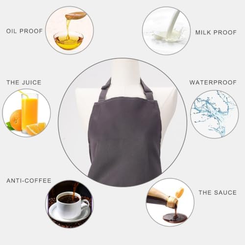 Kitchen Bib Chef Apron for Women Men - Image 3