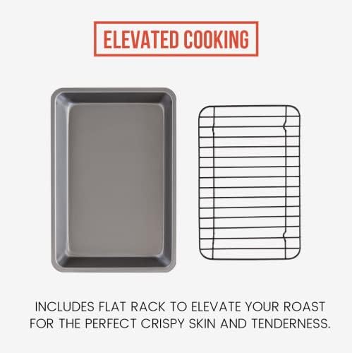 Chef Pomodoro Nonstick Carbon Steel Small Roasting Pan - Image 4