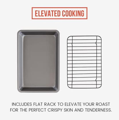 Chef Pomodoro Nonstick Carbon Steel Small Roasting Pan - Image 4