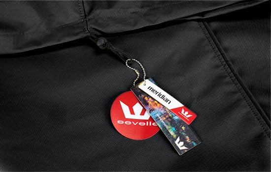 Eevelle Meridian Patio Oval Table Set Cover with Marine Grade Fabric - Outdoor Table Cover - Furniture Set Covers for Dining Table - Easy to Install - (25.5"H x 122"L x 82"W, Black)