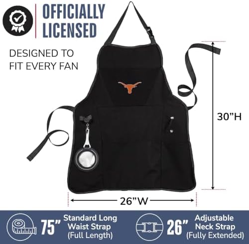 NCAA College Sports Grilling Apron | Bottle Opener and Insulated Beverage - Image 3