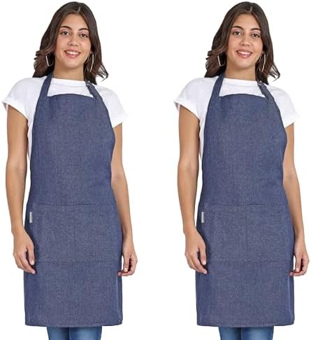 Chef Apron, Recycled Cotton Kitchen Apron by Ecotribe