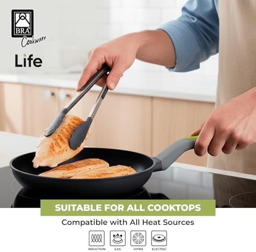 BRA COOKWARE Life Ceramic Nonstick Frying Pan | 10.2-Inch Aluminum Skillet - Image 6