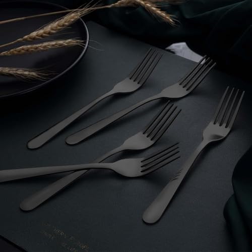 Unokit 24-Piece Stainless Steel Dinner Forks Silverware - Image 6