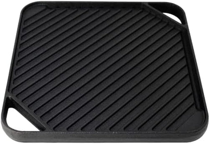 10.5 inch Single-Burner Reversible Cast Iron Grill/Griddle - Image 5