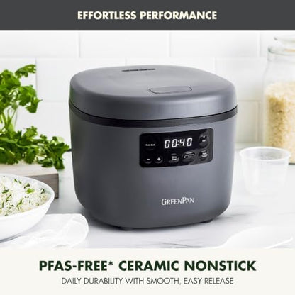 GreenPan Advanced Rice Cooker, 4-Cups Uncooked/8-Cups Cooked - Image 2
