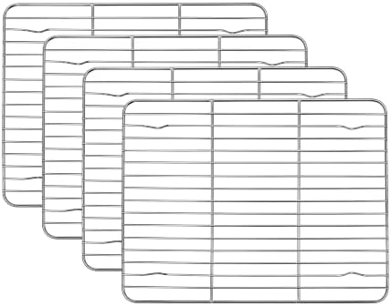 Homikit 4 PCS Cooling Racks for Quarter Sheet Pan by Homikit