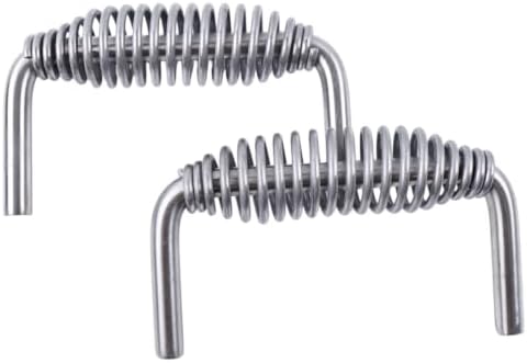2X 5-3/8" Stainless Spring Handles by Chamixx